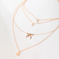 1 Piece Fashion Moon Alloy Plating Women's Layered Necklaces main image 4