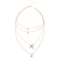 1 Piece Fashion Moon Alloy Plating Women's Layered Necklaces main image 2