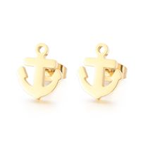 1 Pair Fashion Anchor Stainless Steel Plating Ear Studs sku image 2
