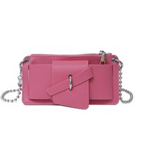 Women's Small Summer Pu Leather Classic Style Square Bag sku image 5