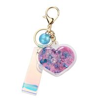 Cute Heart Shape Arylic Women's Bag Pendant Keychain main image 4