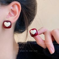 1 Pair Retro Geometric Alloy Plating Artificial Pearls Rhinestones Women's Earrings main image 4