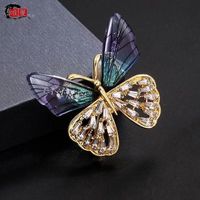 Simple Style Butterfly Alloy Plating Rhinestones Women's Brooches 1 Piece sku image 22