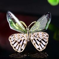 Retro Butterfly Imitation Pearl Alloy Rhinestone Women's Brooches sku image 32