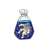Cartoon Style Astronaut Alloy Enamel Unisex Brooches sku image 2