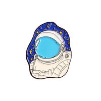 Cartoon Style Astronaut Alloy Enamel Unisex Brooches sku image 1