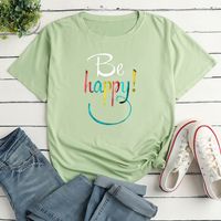 Women's T-shirt Short Sleeve T-shirts Printing Casual Letter main image 2