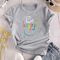 Women's T-shirt Short Sleeve T-shirts Printing Casual Letter main image 4