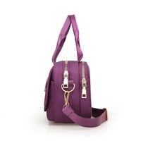 Women's Medium All Seasons Nylon Stripe Heart Shape Solid Color Fashion Square Zipper Handbag main image 5
