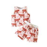 Casual Cattle Cotton Boys Clothing Sets sku image 7
