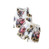 Casual Cattle Cotton Boys Clothing Sets sku image 1
