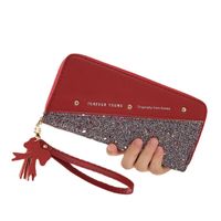 Women's Color Block Pu Leather Zipper Wallets main image 3