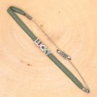 1 Piece Casual Letter Silk Thread Knitting Artificial Rhinestones Women's Bracelets sku image 29