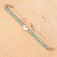 1 Piece Casual Letter Silk Thread Knitting Artificial Rhinestones Women's Bracelets sku image 2