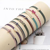 1 Piece Casual Letter Silk Thread Knitting Artificial Rhinestones Women's Bracelets main image 2