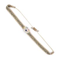 1 Pièce Décontractée Lettre Fil De Soie Tricot Strass Artificiels Femmes Bracelets sku image 28