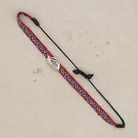 1 Stück Lässig Brief Seidenfaden Stricken Künstliche Strasssteine Frau Armbänder sku image 32