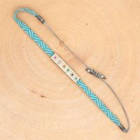 1 Piece Casual Letter Silk Thread Knitting Artificial Rhinestones Women's Bracelets sku image 5