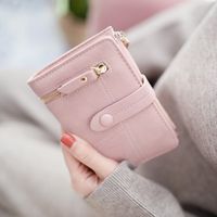 Women's Solid Color Pu Leather Hook Loop Wallets main image 1