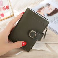 Women's Solid Color Pu Leather Magnetic Buckle Wallets sku image 6