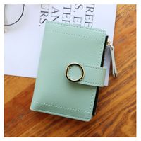 Women's Solid Color Pu Leather Magnetic Buckle Wallets sku image 3