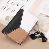 Women's Color Block Pu Leather Magnetic Buckle Wallets main image 1