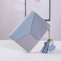 Women's Color Block Pu Leather Magnetic Buckle Wallets main image 5