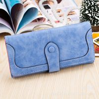 Women's Solid Color Pu Leather Magnetic Buckle Wallets sku image 8