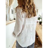 Women's Long Sleeve Blouses Patchwork Elegant Solid Color main image 3