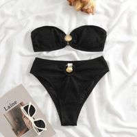 Women's Solid Color Polyester Bikinis sku image 11