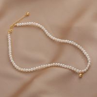 Sucré Géométrique Matériaux Mixtes Irrégulière Placage Perles Artificielles Collier 1 Pièce main image 4