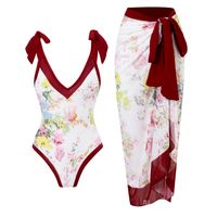 Women's Retro Fashion Ditsy Floral Printing One Piece main image 2