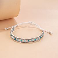 Ethnic Style Round Artificial Crystal Polyester Metal Wholesale Bracelets sku image 2