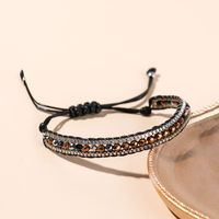 Ethnic Style Round Artificial Crystal Polyester Metal Wholesale Bracelets sku image 1