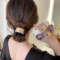 Lady Rectangle Alloy Plating Hair Tie main image 5