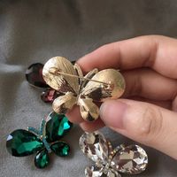 Fashion Butterfly Alloy Plating Inlay Rhinestones Women's Brooches main image 5