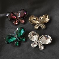 Fashion Butterfly Alloy Plating Inlay Rhinestones Women's Brooches main image 6