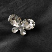 Moda Mariposa Aleación Enchapado Embutido Diamantes De Imitación Mujeres Broches sku image 5