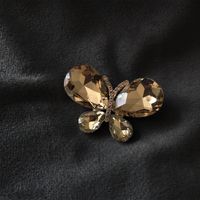 Moda Mariposa Aleación Enchapado Embutido Diamantes De Imitación Mujeres Broches sku image 8