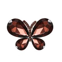 Moda Mariposa Aleación Enchapado Embutido Diamantes De Imitación Mujeres Broches main image 2