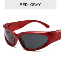Ins Style Solid Color Pc Oval Frame Full Frame Women's Sunglasses sku image 8