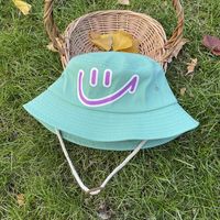 Children Unisex Cute Smiley Face Printing Bucket Hat sku image 4