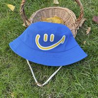 Children Unisex Cute Smiley Face Printing Bucket Hat sku image 5