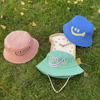 Children Unisex Cute Smiley Face Printing Bucket Hat main image 2