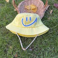 Children Unisex Cute Smiley Face Printing Bucket Hat sku image 3