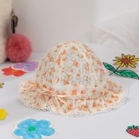 Baby Girl's Sweet Flower Lace Bucket Hat sku image 2