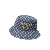 Children Unisex Hip-hop Letter Number Smiley Face Embroidery Printing Bucket Hat main image 3