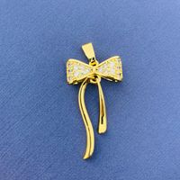 Simple Style Swan Heart Shape Butterfly Copper Irregular Rhinestones Opal Pendant Necklace sku image 108
