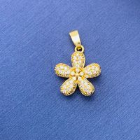 Simple Style Swan Heart Shape Butterfly Copper Irregular Rhinestones Opal Pendant Necklace sku image 158