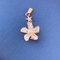 Simple Style Swan Heart Shape Butterfly Copper Irregular Rhinestones Opal Pendant Necklace sku image 160
